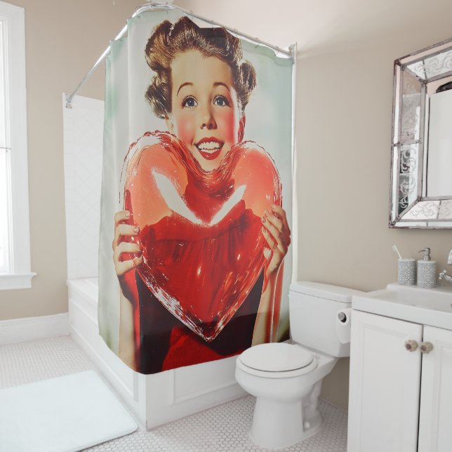 Retro Love: 1950s Heart Glow (In Situ)