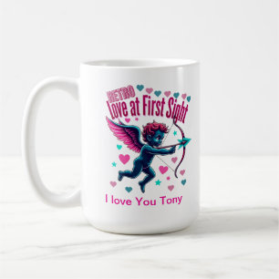 Retro Love at First Sight Coffee Mug