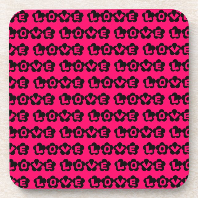 Retro LOVE Coaster (Front)