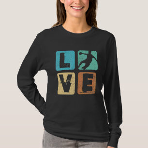 Retro Love Handball Vintage Handballer Ball Sports T-Shirt