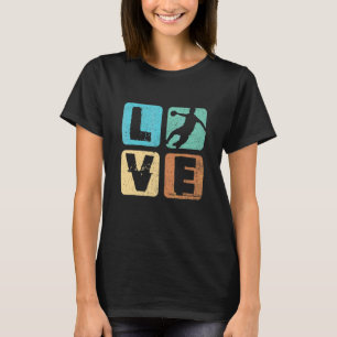 Retro Love Handball Vintage Handballer Ball Sports T-Shirt