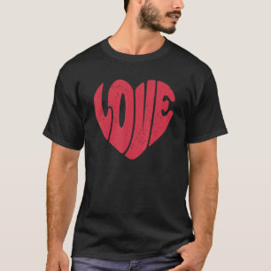 Retro Love Heart, Funny Hello Valentine 2023 Men W T-Shirt