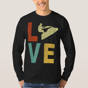 Retro Love Jet Ski Jetski Jet Skier Vintage T-Shirt