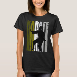 Retro Love Karate Sparring Birthday Olive Green Co T-Shirt