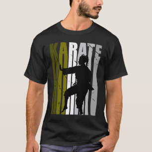 Retro Love Karate Sparring Birthday Olive Green Co T-Shirt