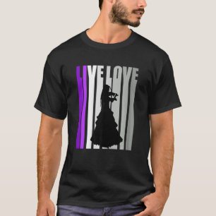 Retro Love Violinist Birthday Competition Competep T-Shirt