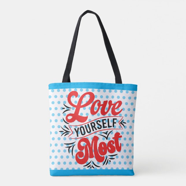  Retro Love Yourself Tote Bag (Back)