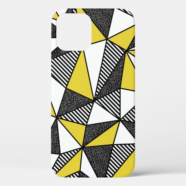 Retro Low Poly Geometric Pattern Case-Mate iPhone Case (Back)