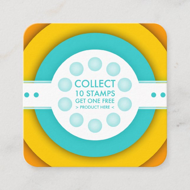 retro loyalty stamp card (Front)