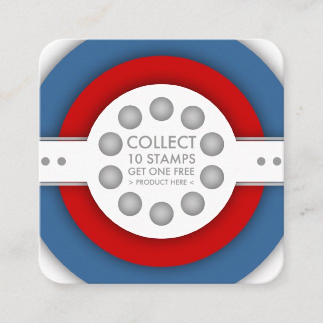 retro loyalty stamp card (Front)