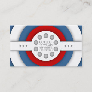 retro loyalty stamp card