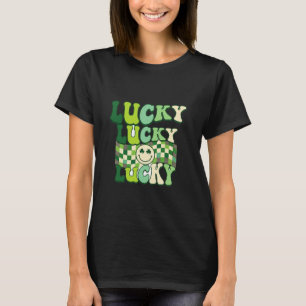 Retro Lucky Lucky Lucky St Patricks Day T Shirt