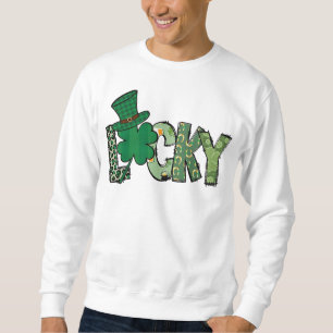 Retro Lucky Shamrock St. Patrick's Day Sweatshirt