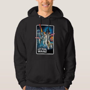 Retro Luke Skywalker, Leia, & Han Solo Theatrical Hoodie