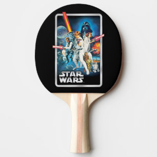Retro Luke Skywalker, Leia, & Han Solo Theatrical Ping Pong Paddle