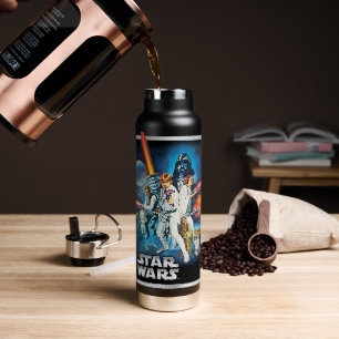 Retro Luke Skywalker, Leia, & Han Solo Theatrical Water Bottle
