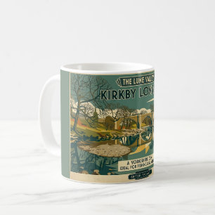 Retro Lune Valley Kirkby Lonsdale Art Print Coffee Mug