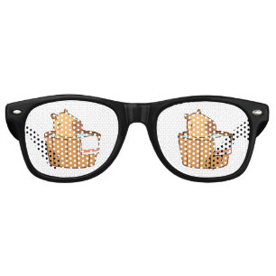 Retro Lunettes de fête Capybara Costume d'animal drôle