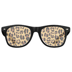 Retro Lunettes de fête de léopard