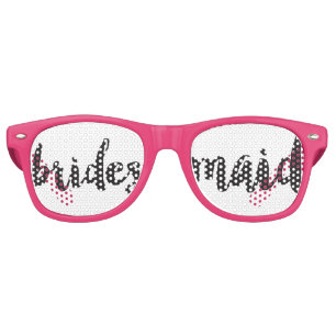 Retro Lunettes de fête de mariage de servante de la main