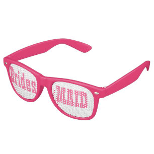 Retro Lunettes de fête de mariage rose