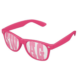 Retro Lunettes de fête de swag rose