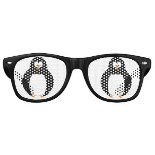 Retro Lunettes de la fête des pingouins