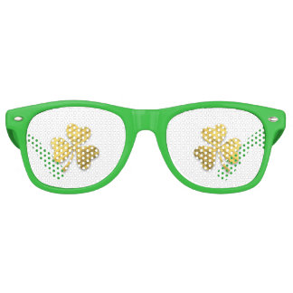Retro Lunettes de vue de la fête Shamrock de la Saint Pa