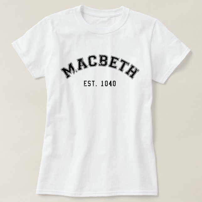 Retro Macbeth T-Shirt (Design Front)