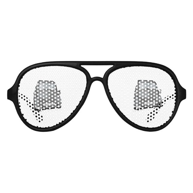 retro machine aviator sunglasses (Front)