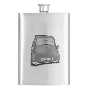 retro machine hip flask