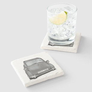 retro machine stone coaster