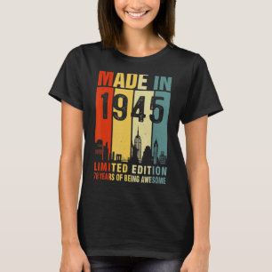 Retro Made In 1945 78 Years Of Being Awesome T-Shirt