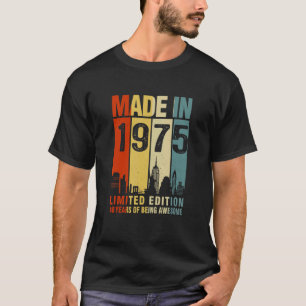 Retro Made In 1975 48 Years Of Being Awesome T-Shirt