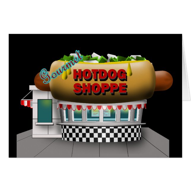 Rétro magasin de hot-dog (Devant horizontal)