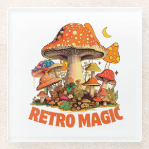 Retro Magic Glass Coaster