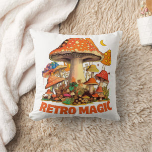 Retro Magic Throw Pillow