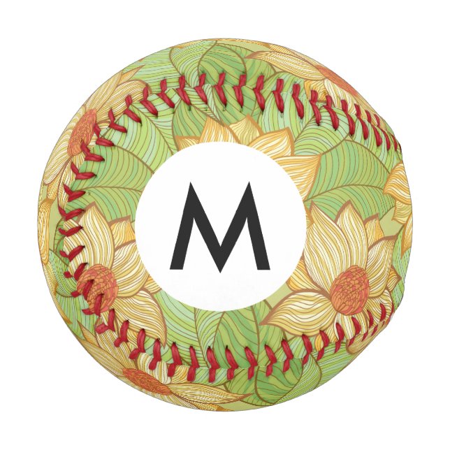 Retro Magnolia Pattern Baseball (Front Left)