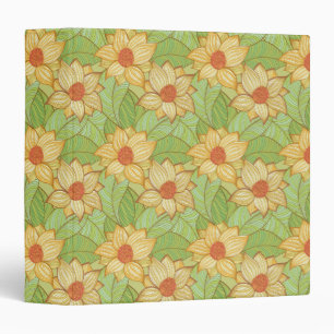 Retro Magnolia Pattern Binder