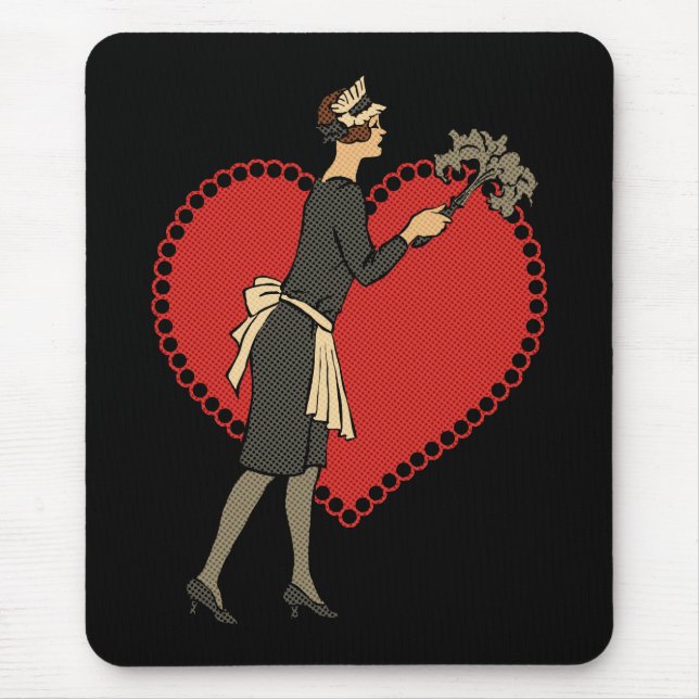 Retro Maid Mouse Pad (Front)