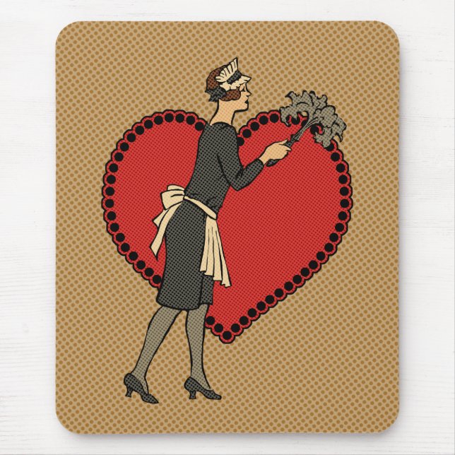 Retro Maid Mouse Pad (Front)