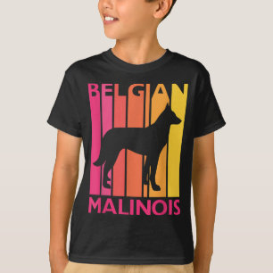 Retro Malinois Gift for Dog Lover Vintage Belgian  T-Shirt