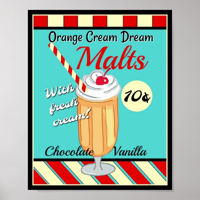 Retro Malt Poster (Front)