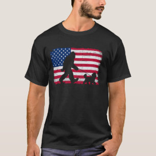 Retro Maltipoo Dog 4th of July US American Flag Pa T-Shirt