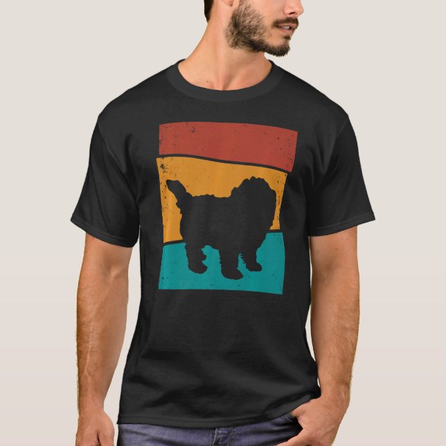 Retro Maltipoo Dog T-Shirt (Front)