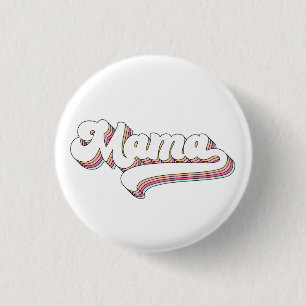 Retro Mama 1 Inch Round Button