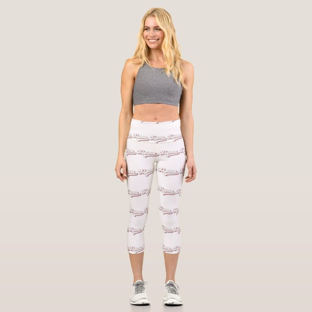 Retro Mama Capri Leggings (Front)