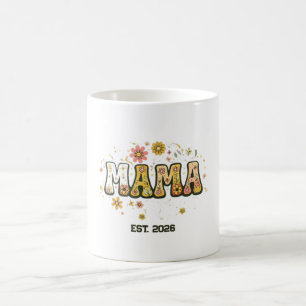 Retro Mama Floral Cup - Vintage 70s Groovy