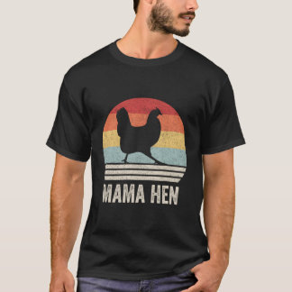Retro Mama Hen Shirt Farm Chicken Farming Farmer G