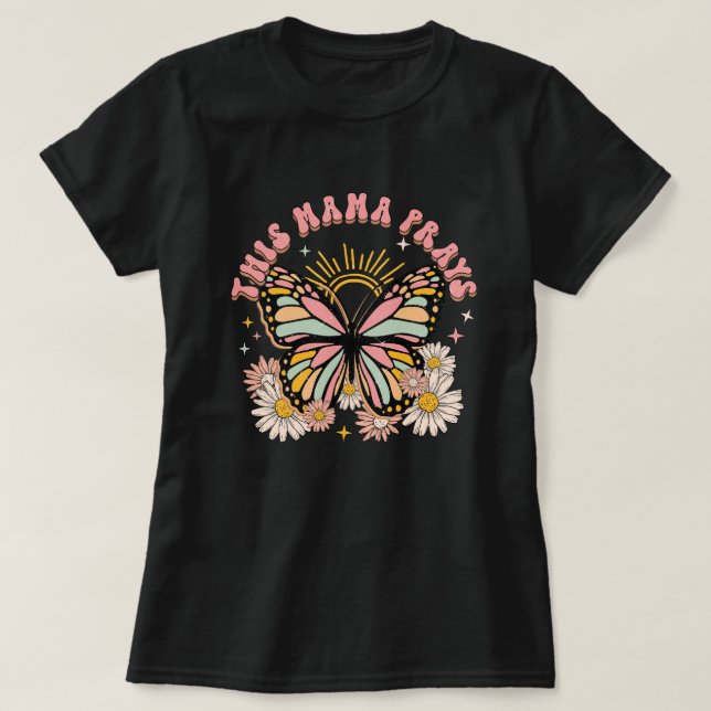 Retro Mama Quote T-Shirt (Design Front)